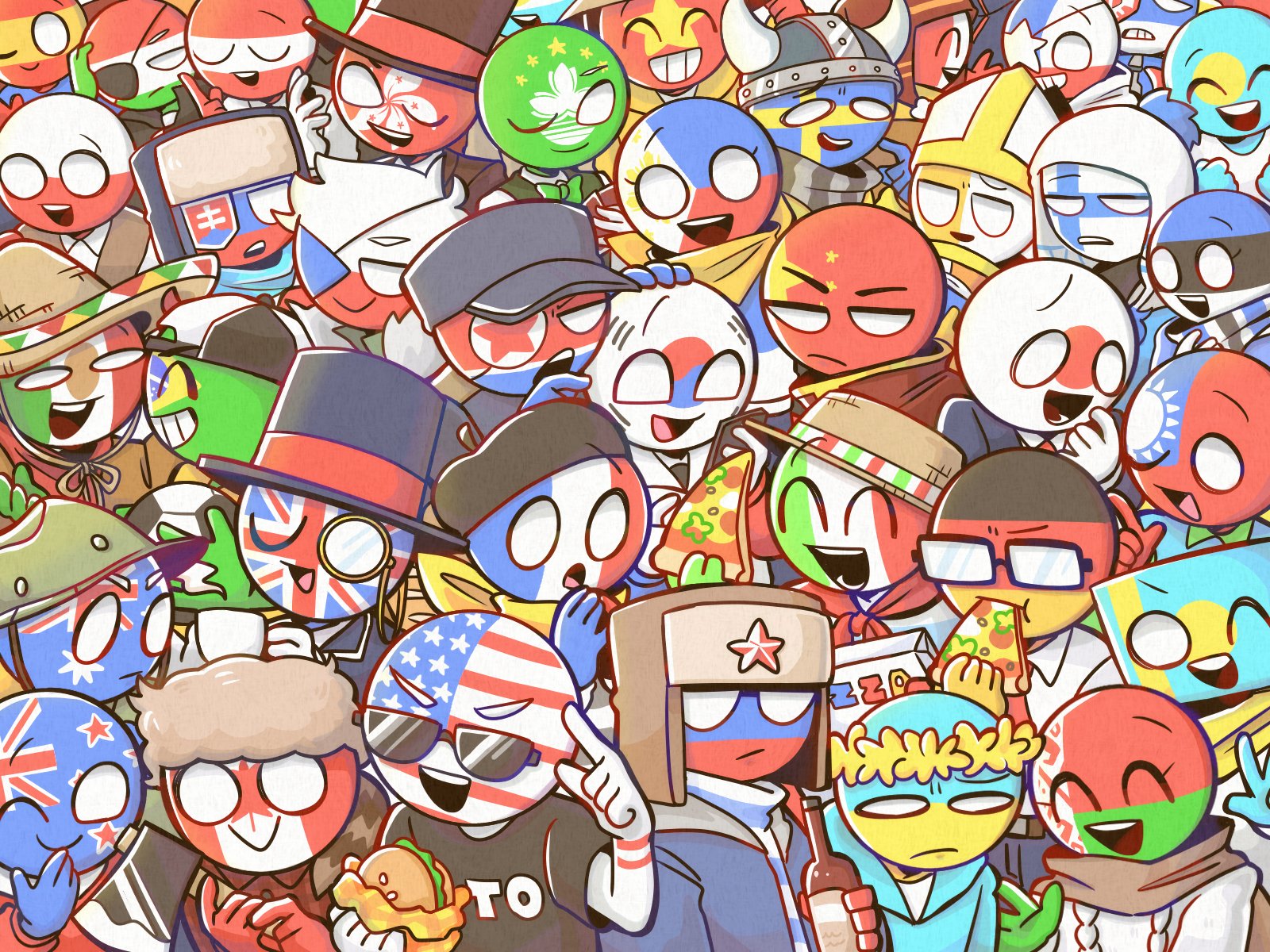 Credit: あさって (@asatte53), Some countries and regions in CH